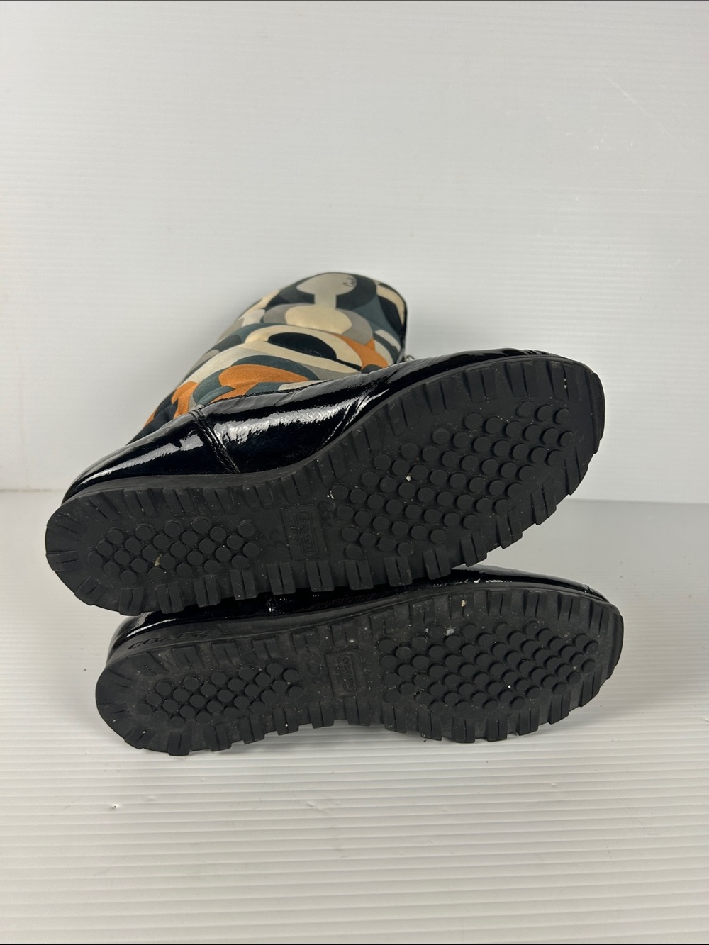 Coach Multi-Color Patterned Winter Boots - Picture 5 of 5